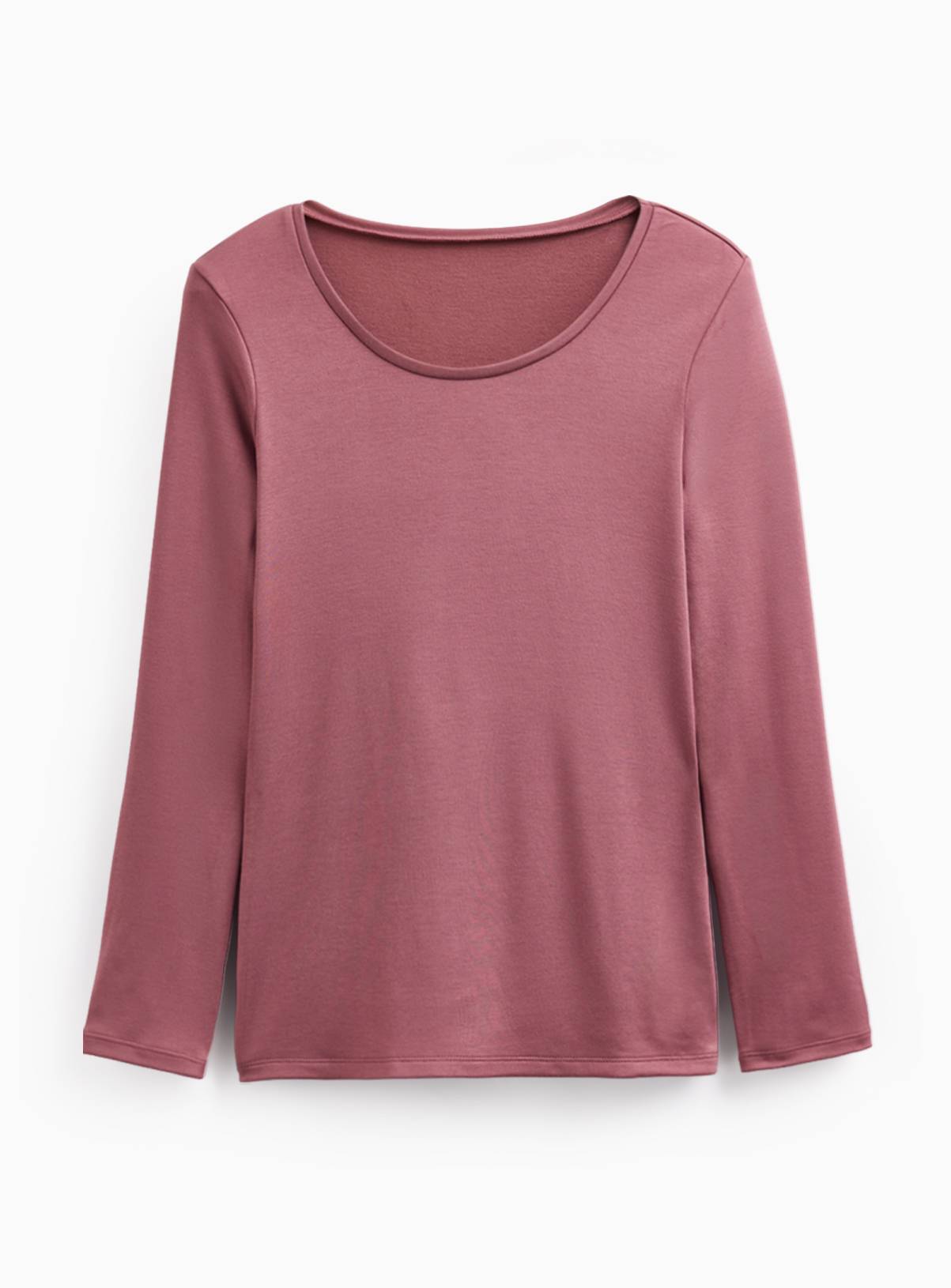 Dark Pink Thermal Long Sleeve Top XL - Image 3